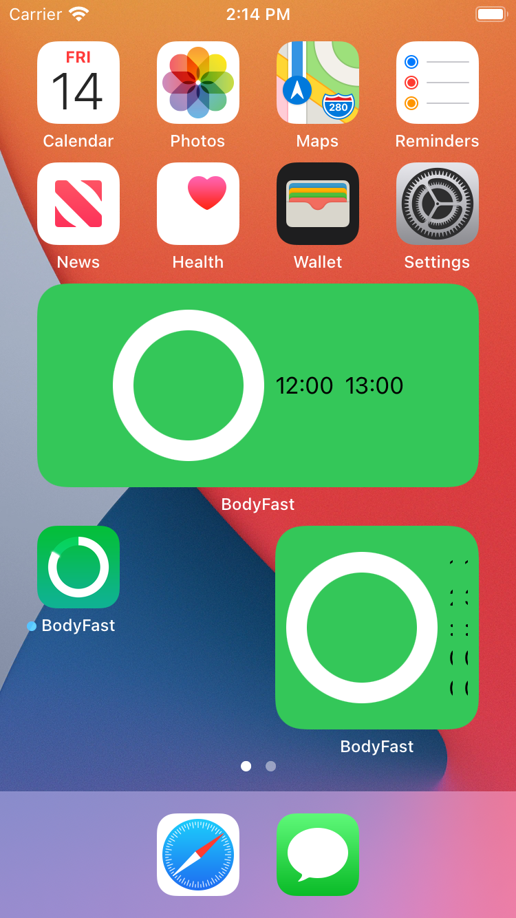 iOS14 widget
